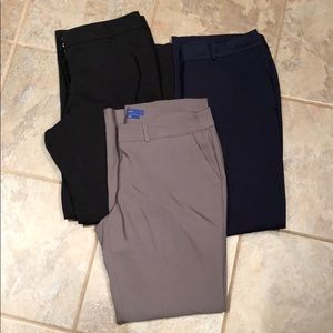 Apt 9 Torie Dress Pants in Navy, Black, and Grey